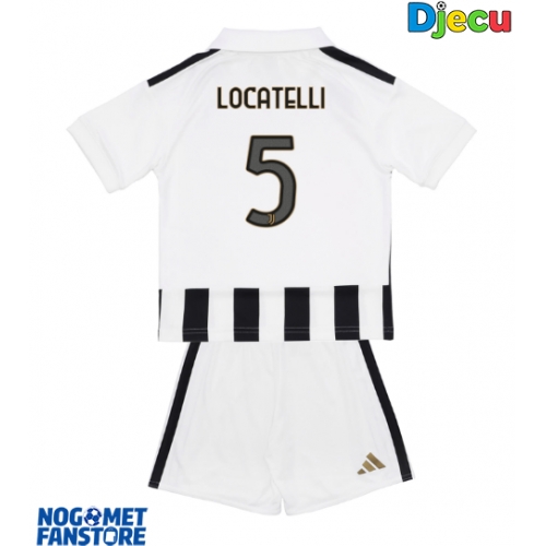 Juventus Manuel Locatelli #5 Domaci Dres za djecu 2026-27 Kratak Rukav (+ Kratke hlače)